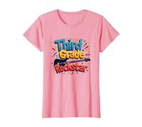Third Grade Rockstar: Cool Back to School Music Vibes T-Shirt, Women, Pink, M