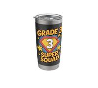 Third Grade Superhero Squad 3rd Year Kids Back to School Stainless Steel Insulated Tumbler