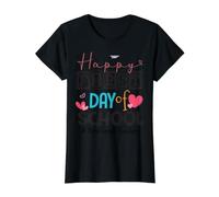 Third Grade Teacher Happy First Day Back to School Value Graphic T-Shirt, Women, Black, M