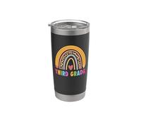 Third Grade Teacher Student Boho Rainbow Back to School Stainless Steel Insulated Tumbler