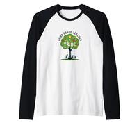 Third Grade Teacher Tribe: Nurturing Young Minds Raglan Baseball Tee, Men, Black/White, S