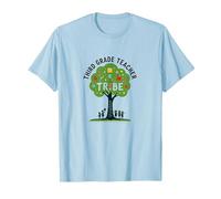 Third Grade Teacher Tribe: Nurturing Young Minds T-Shirt, Men, Baby Blue, S
