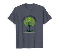 Third Grade Teacher Tribe: Nurturing Young Minds T-Shirt, Men, Heather Blue, M