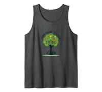 Third Grade Teacher Tribe: Nurturing Young Minds Tank Top, Men, Dark Heather Grey, L