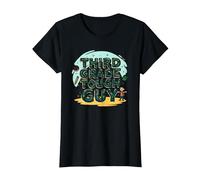 Third Grade Tough Guy: Fun School Adventure Attitude T-Shirt, Women, Black, L