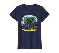 Third Grade Tough Guy: Fun School Adventure Attitude T-Shirt, Women, Navy, 3XL