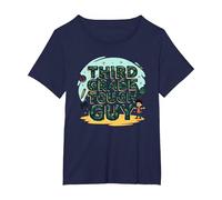 Third Grade Tough Guy: Fun School Adventure Attitude T-Shirt, Women's Plus, Navy, 6X
