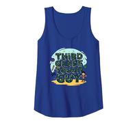 Third Grade Tough Guy: Fun School Adventure Attitude Tank Top, Women, Royal Blue, XXL