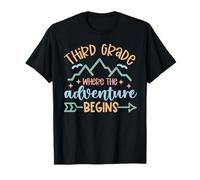 Third Grade Where The Adventure Begins Back to School Funny T-Shirt