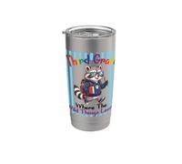 Third Grade Where The Wild Things Learn Raccoon Joy Friends Stainless Steel Insulated Tumbler