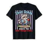 Third Grade Where The Wild Things Learn Raccoon Student T-Shirt