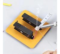 Third Hand Soldering Aid, Magnetic Circuit Board Holder Tool Help Hands Craft Workshop Aid Station Non-Slip Aluminium Base Wire Cutter Pliers