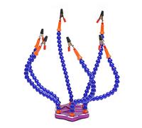 Third Hand Soldering Station Tool,Flexible Helping Hands Soldering Station,PCB Holder Accessories Helping Hand Stand with Table Clamp for Electronic Repair Craft Figurine DIY Soldering Tools