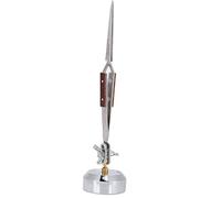 Third Hand Stand with Tweezer Jewelry Welding Tool Selflock Straight Curved Tip Craft Supplies for Hobbyists Jewelers Model Makers Watchmakers Electronics Handicrafts 45 Steel 1Pc (Straight Mouth)