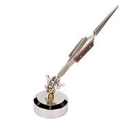 Third Hand Tweezers with 360° Rotating Base - Straight Tip CrossLocking Stainless Steel Soldering Tool for Jewellery Making and Precision Work