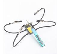 Third Helping Hands Soldering Aid Tool with 4 Flexible Metal Arms, Heat-Resistant Silicone Clips, Sturdy Metal Base & Sponge Holder - Compatible