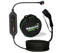 Third Rock Energy® - Type 2, 10 Metre, Electric Vehicle Portable EV Charger, 6A - 13A Variable, UK 3 Pin Plug, 3kW, 5hr Start Delay, Mode 2, 10 Metre