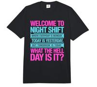 Third Shift Employee Joke About Days Blending Together Comfort Colors Adult Heavyweight T-Shirt