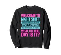 Third Shift Employee Joke About Days Blending Together Sweatshirt