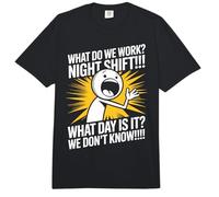 Third Shift Worker What Day Night Shift Comfort Colors Adult Heavyweight T-Shirt