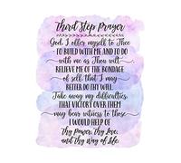 Third Step Prayer, Bible Verse Printable Wall Art, Catholic Prayer, Bible Verse Poster Print,Nursery Decor (A4 (Print Only))
