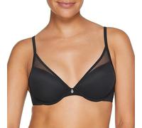 ThirdLove Classic Plunge Bra, Sexy Underwire V-Neck Bra for Small Breasts, Low Cut, No-Show Lines, Women's Everyday Comfort, Black, 34AA