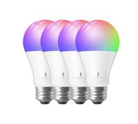 THIRDREALITY Zigbee A19 Smart Color Bulb ZL4 4Pack E27, Compatible with Home Assistant, SmartThings, Aeotec, Homey, Hubitat, Echo Devices with Built-in Hub, A60-RGB Bulb, 2700-6500K Tunable, 810Lumens