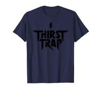 Thirst Trap | Funny Meme Rock Band Graphic in Black T-Shirt
