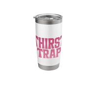 Thirst Trap Meme Design Funny Self Aware Graphic Stainless Steel Insulated Tumbler