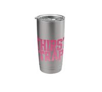 Thirst Trap Meme Design Funny Self Aware Graphic Stainless Steel Insulated Tumbler
