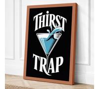 Thirst Trap Retro Canvas Wall Art Print 30x20 Inch