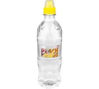 Thirsty Clear Peach & Mango - Flavoured Still Water, 500ml (Pack of 12) Sugar Free | Vegan | Natural Flavourings | No Colourings | Recyclable PET Bottle | Bottled in the UK