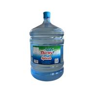 Thirsty Splash Still Water - 19 L Reusable BPA-Free Polycarbonate Jug - Pure, Smooth Taste - UK Bottled - Eco-Friendly, Recyclable, Ideal for Water Coolers