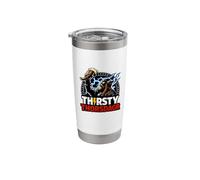 Thirsty Thorsdagr Viking Thunder Horn Nordic Thursday Thor Stainless Steel Insulated Tumbler