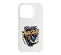 Thirsty Thorsday Viking Drinking Horn Norse Mythology Case for iPhone 14 Pro
