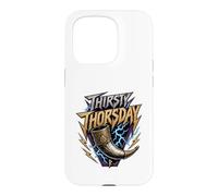 Thirsty Thorsday Viking Drinking Horn Norse Mythology Case for iPhone 15 Pro