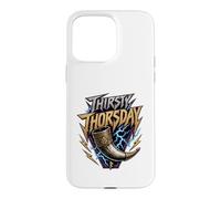 Thirsty Thorsday Viking Drinking Horn Norse Mythology Case for iPhone 15 Pro Max