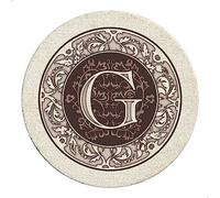 Thirstystone Drink Coaster Set, Monogram G