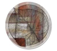 Thirstystone Leaf Whisper II 4 Pack Absorbent Stone Coasters with Protective Cork Backing Manufactured in The USA Artistic Absorbent Easily Wipes Clean