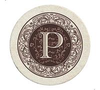 Thirstystone TSMP Monogram Sandstone Coasters, Stone, Multicolor
