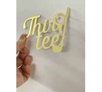 Thirtee Gold Acrylic Cake Topper,30 Years,Thirty Golf Theme Decor,30th Birthday,Hello 30,Cheers to 30 Years,30th Cake Pick for Sport Theme Birthday Celebrating Anniversary Party Decorations Supplies