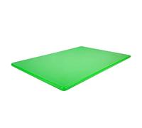 Thirteen Chefs Commercial Plastic Cutting Board, NSF, HDPP High Density Poly Green 18 x 12 x 0.5 Inches