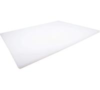 Thirteen Chefs Professional Plastic Cutting Board, HDPE Poly for Restaurants, Dishwasher Safe and BPA Free White 24 x 18 x 1/2