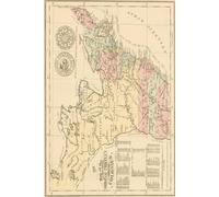 Thirteen Colonies Map Journal: Vintage Map Notebook