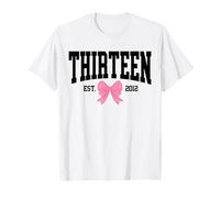 Thirteen Est 2012 13-Year-Old 13th Coquette Birthday Girl T-Shirt