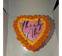 Thirty Ate Cake Topper - Gold Acrylic 38th Birthday Cake Decoration,Funny Thirty Eight Cake Sign,38 Cake Topper for Men & Women Party Supplies