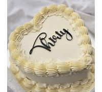 Thirty Birthday Cake Topper - Acrylic Number 30 Cake Decoration for 30th Party Celebration, Elegant Modern Design (Black Mirror Acryl)