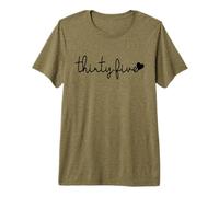 Thirty-Five, 35 Years Old Cute for Women Her 35th Birthday Premium T-Shirt