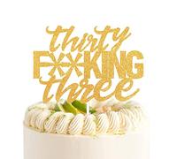 Thirty Three Happy Birthday Cake Toppers 33rd Birthday Cake Toppers 33 Years Old Anniversary Party Decorations Supplies