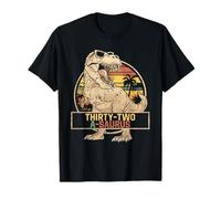 Thirty-two a Saurus Birthday T Rex 32 Year Old Dino 32nd T-Shirt